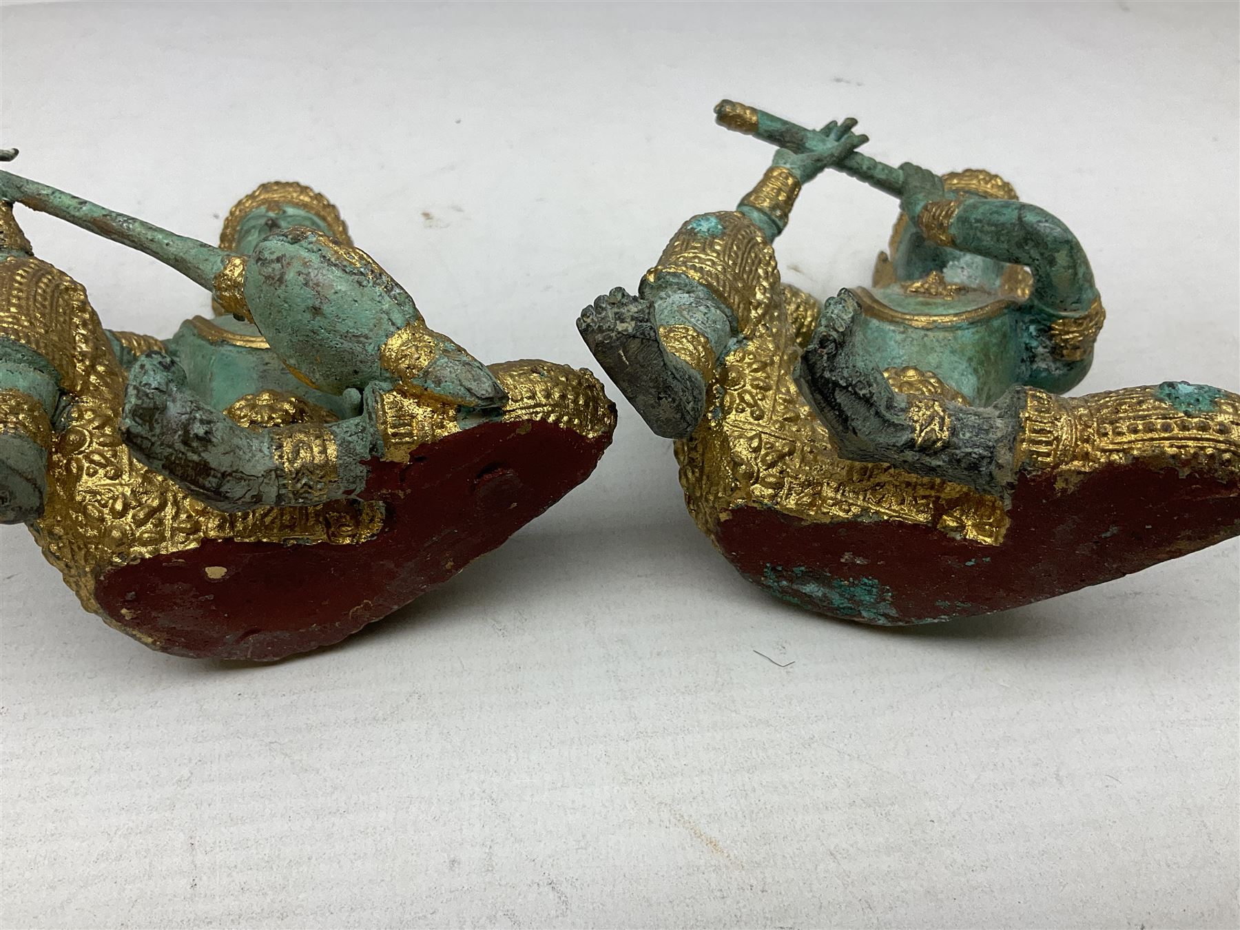 Pair of brass fish - Image 9 of 9