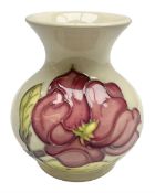 Moorcroft Magnolia Ivory pattern vase