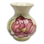Moorcroft Magnolia Ivory pattern vase
