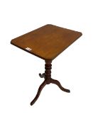 19th century walnut tripod table