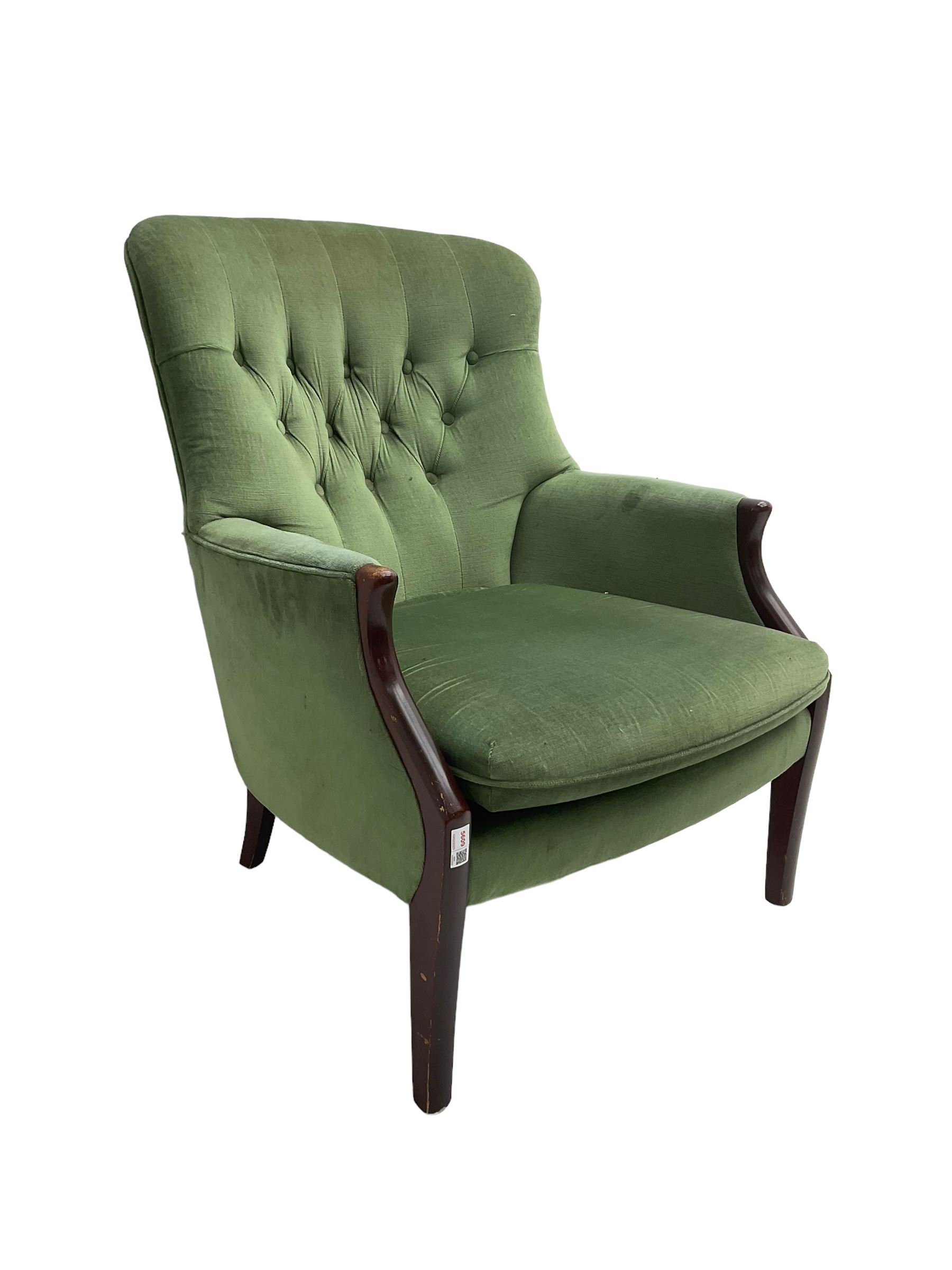 Parker Knoll - hardwood framed armchair - Image 6 of 6