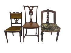 Late 19th mahogany nursing chair