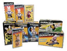 Collection of battery operated Duracell Bunny advertising figures