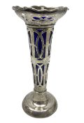 20th century silver specimen vase