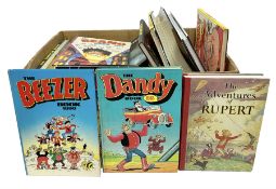 Quantity of children's annuals and books to include two copies of Daily Express The Adventures of Ru