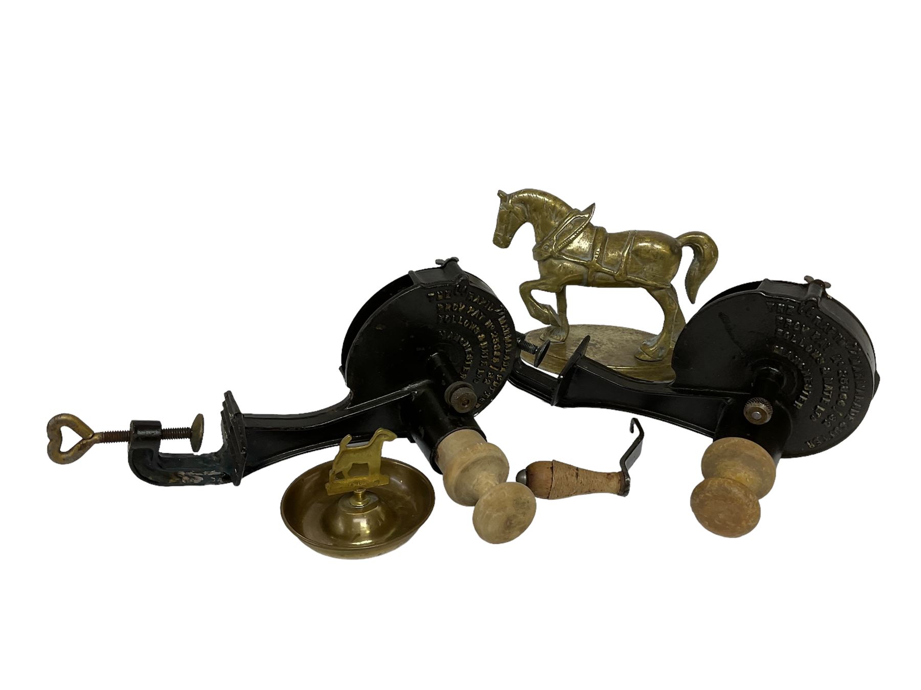 Two cast iron Follows and Bate Ltd Rapid Marmalade Cutter