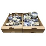 Collection of Delft ware and similar