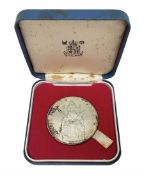 Queen Elizabeth II silver jubilee 1952 - 1977 sterling silver hallmarked medallion