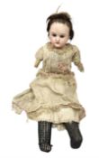 Cuno & Otto Dressel bisque shoulder head doll