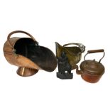 Copper coal scuttle