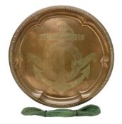 HMS Foudroyant copper tray