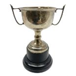 1930's silver twin handled trophy cup