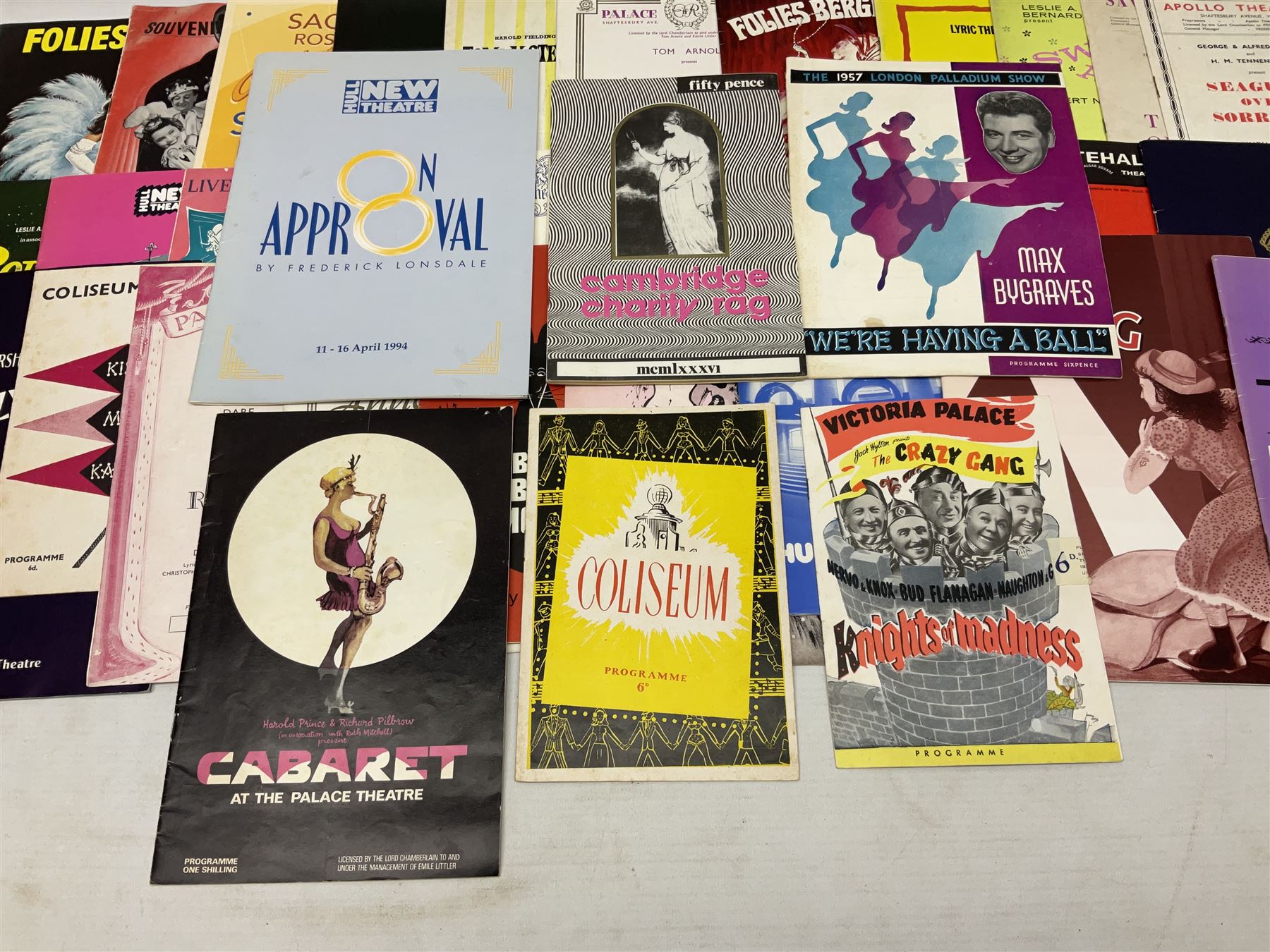 Over thirty theatre programmes 1940s and later including various London theatres - Apollo - Image 3 of 12