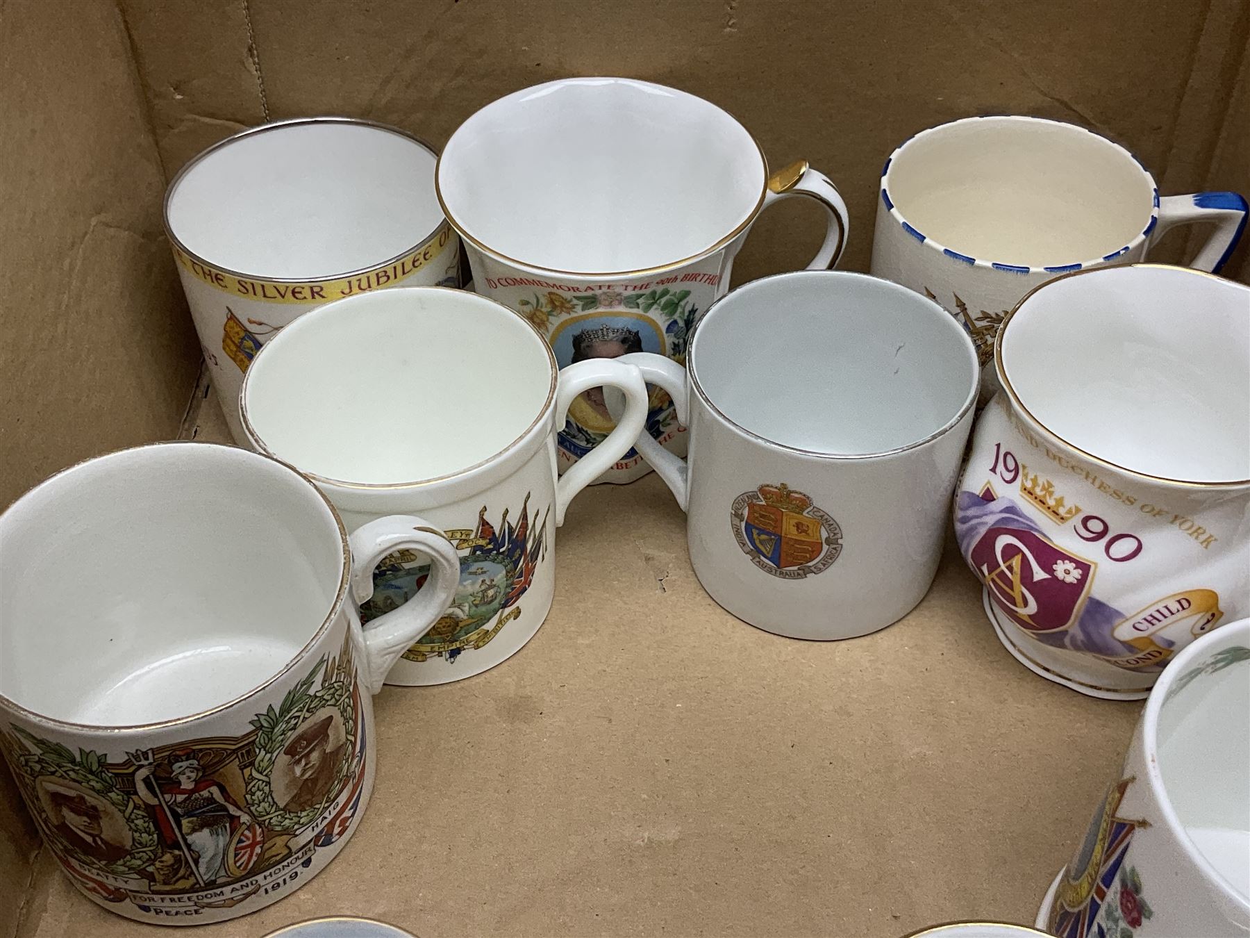 Collection of Victorian and later commemorative mugs - Image 7 of 14