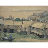 Thomas Maidment (British 1871-c1959): Cornish Coastal Town