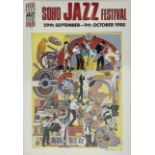 Sir Eduardo Paolozzi CBE RA (Scottish 1924-2005): 'Soho Jazz Festival 1988'