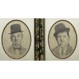 R Church (British late 20th century): Laurel and Hardy