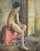 Modern British School (Mid 20th century): Seated Female Nudes
