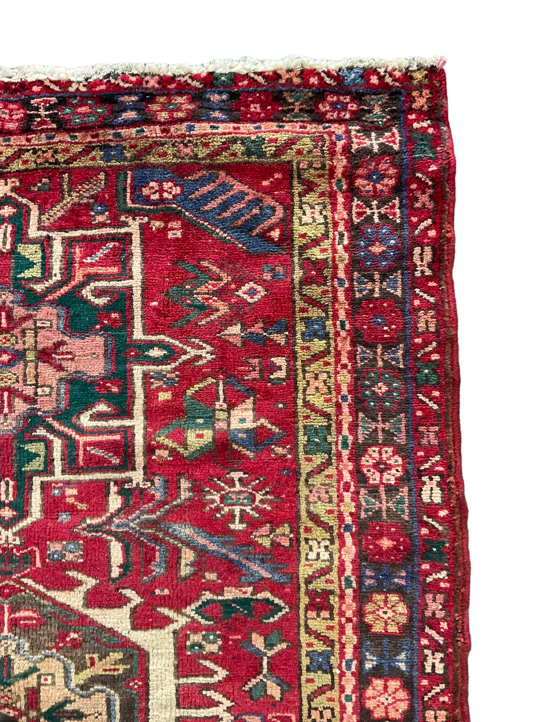 Persian Karajeh red ground runner - Image 4 of 4