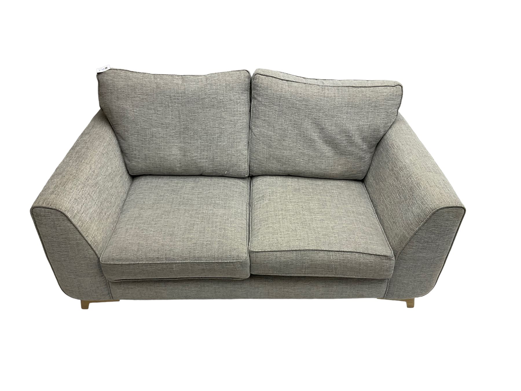 Two seat sofa upholstered in graphite grey fabric - Image 5 of 7