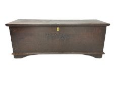 18th century oak sword chest or coffer