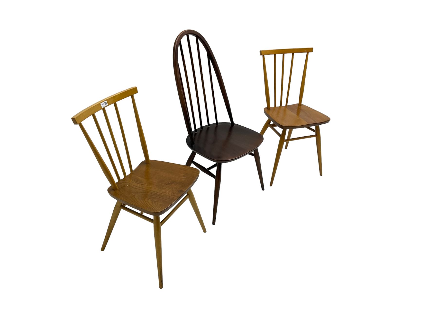 Ercol - pair '391 All-Purpose Windsor Chairs' - Image 2 of 7