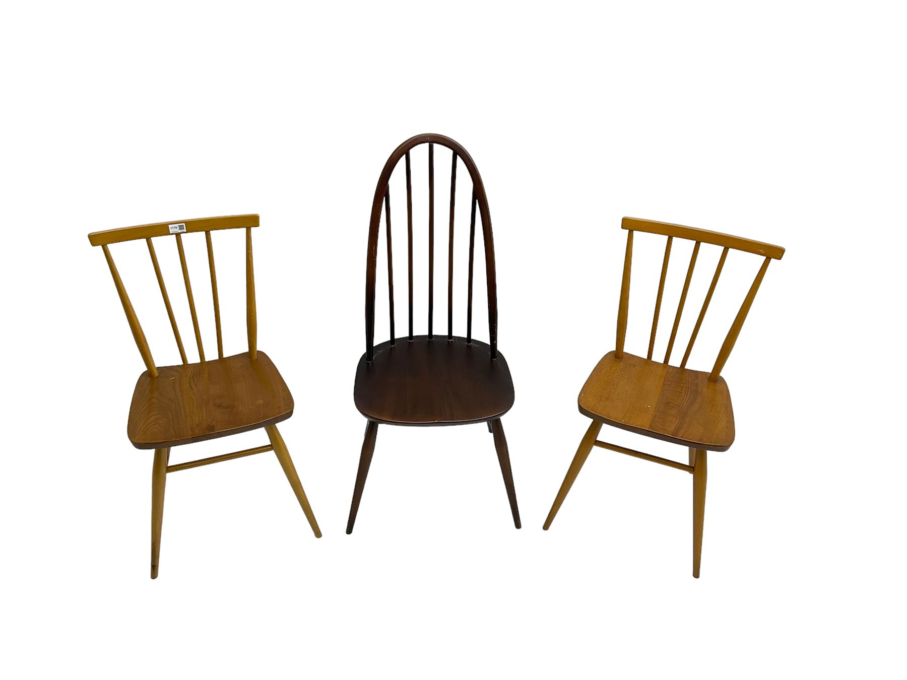 Ercol - pair '391 All-Purpose Windsor Chairs' - Image 6 of 7