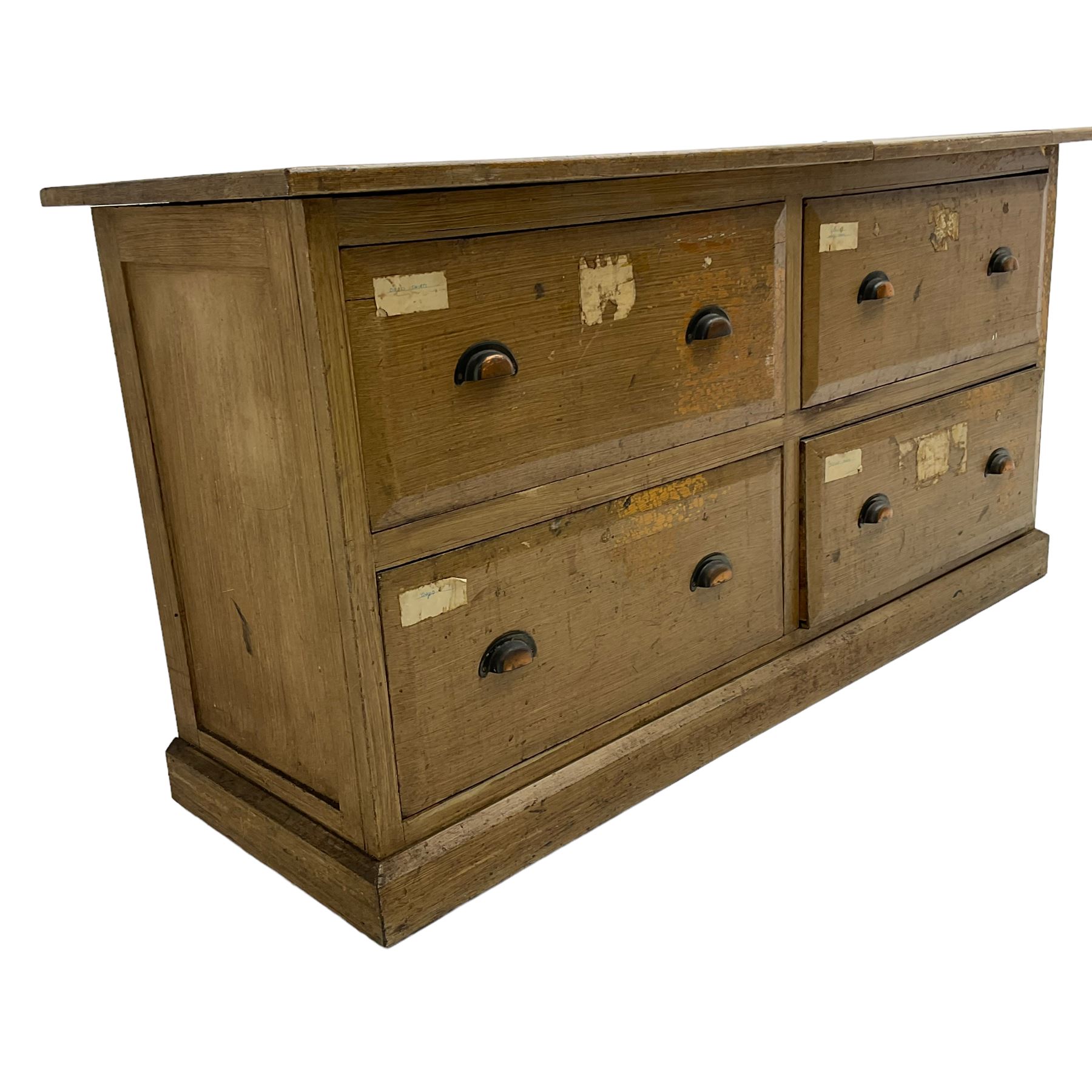 19th century rustic pine chest - Image 3 of 5