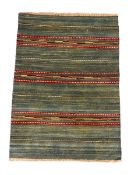 Shiraz Kilim green ground rug