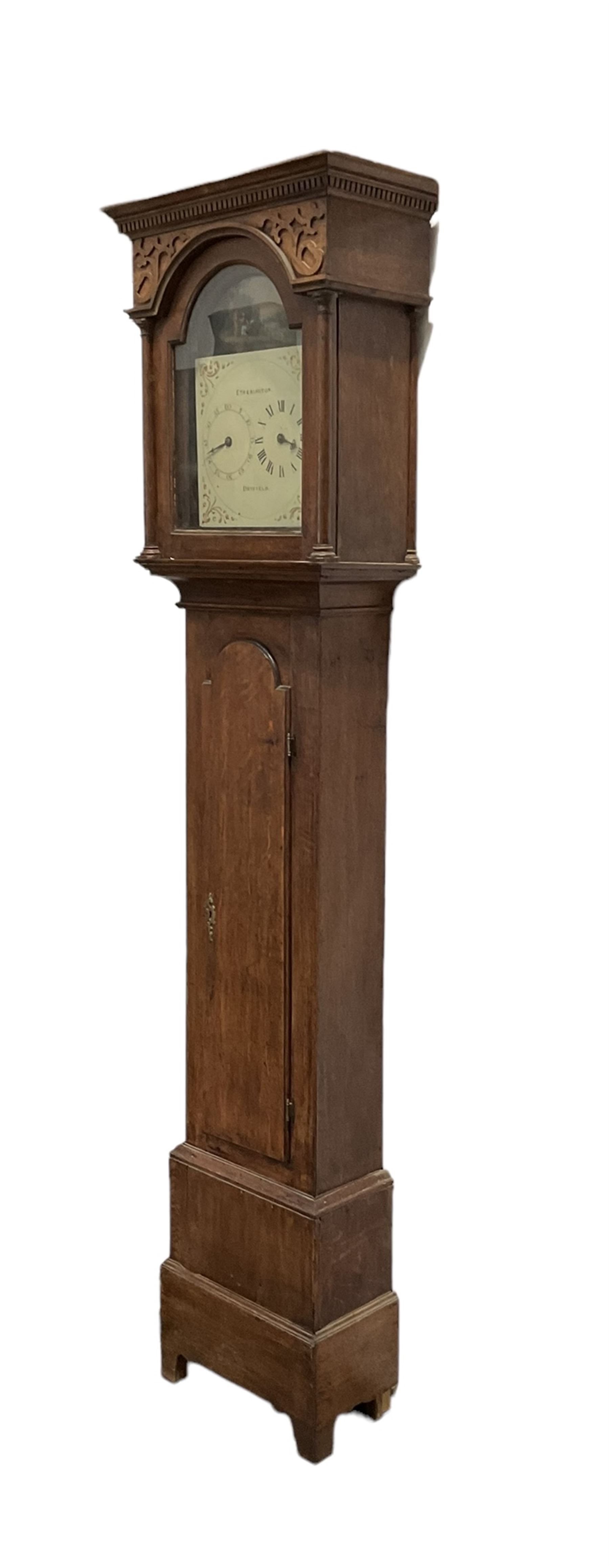 Etherington of Driffield - Rare three-train late 18th century 30-hour longcase clock in an oak case - Image 2 of 8