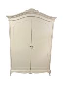 Willis and Gambier - white finish double wardrobe