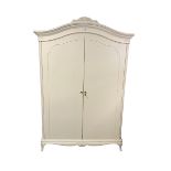 Willis and Gambier - white finish double wardrobe