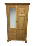 Pine double wardrobe