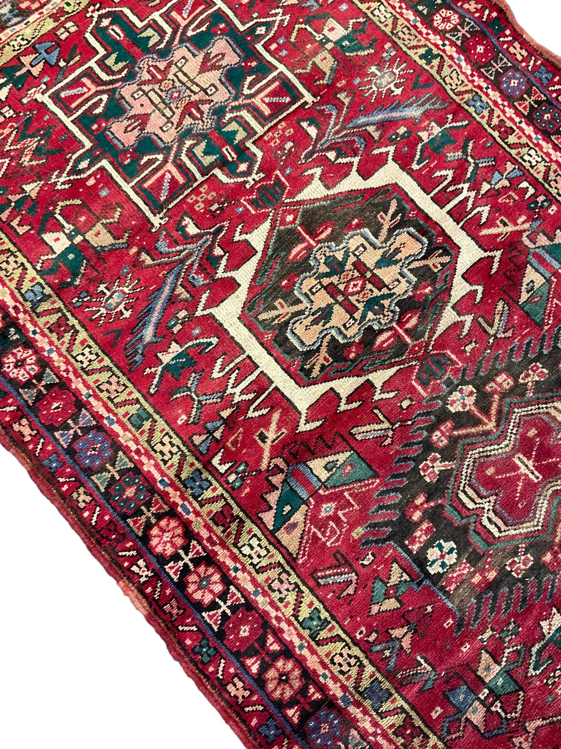 Persian Karajeh red ground runner - Image 2 of 4