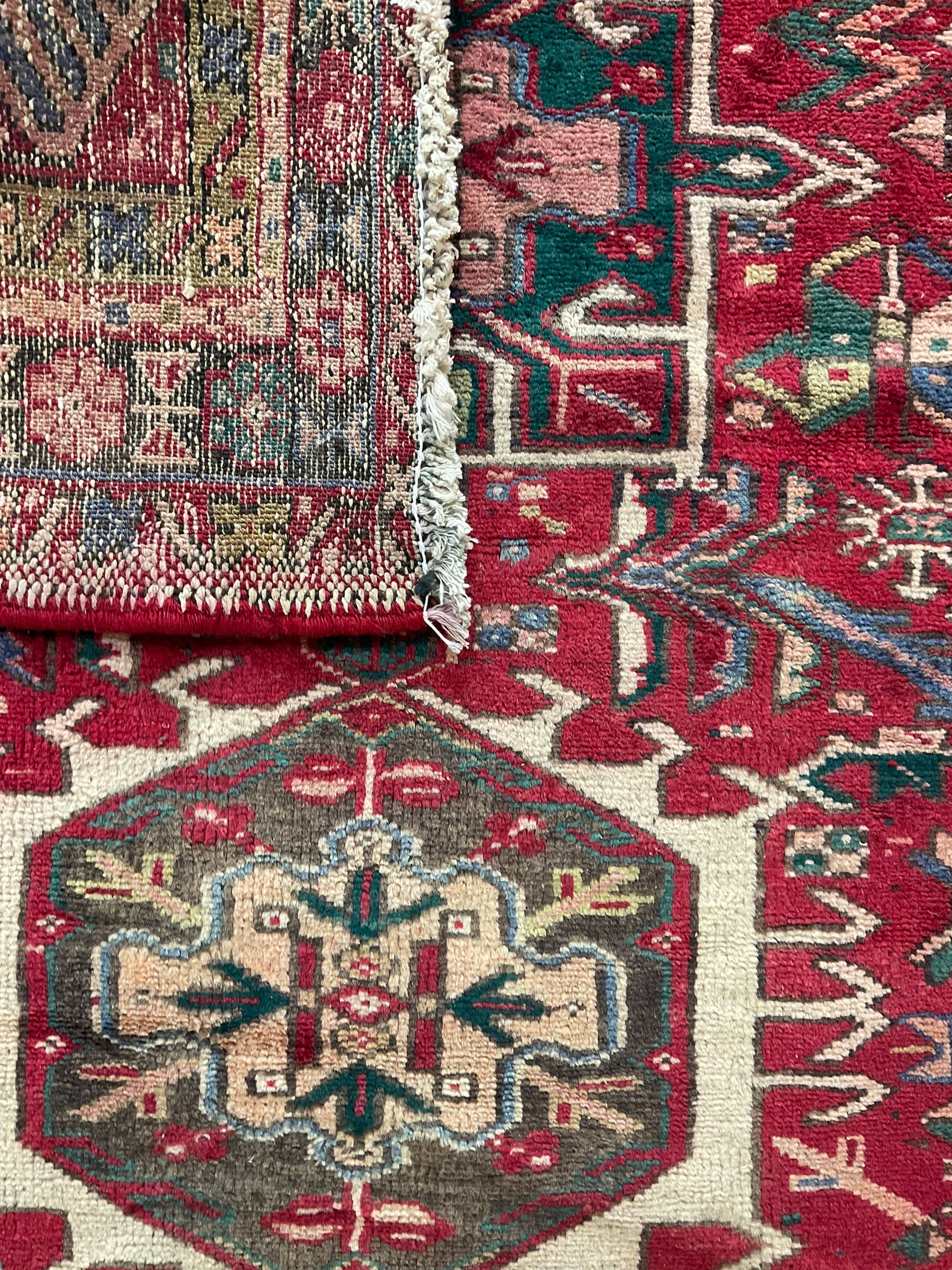 Persian Karajeh red ground runner - Image 3 of 4