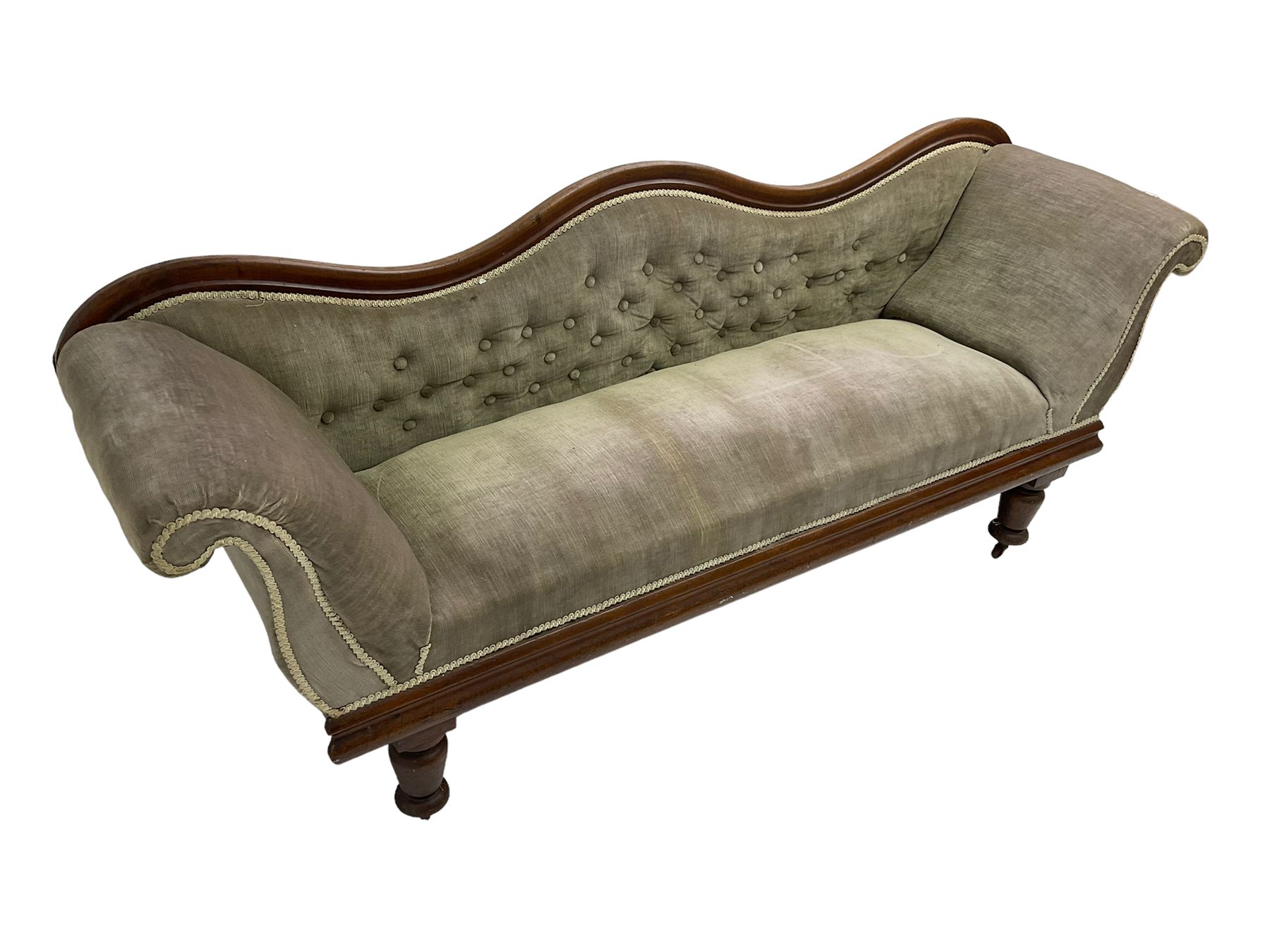 Victorian walnut settee - Image 6 of 7