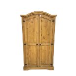 Pine double wardrobe