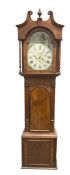 English - mid-19th century 8-day mahogany longcase clock