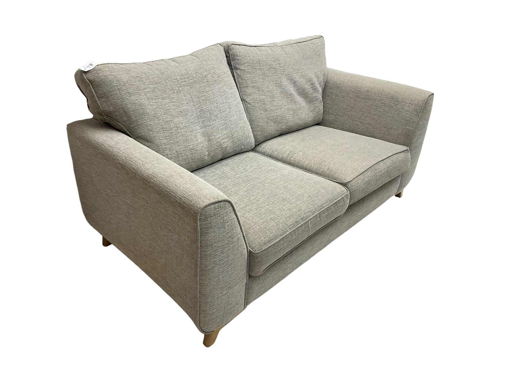 Two seat sofa upholstered in graphite grey fabric - Image 7 of 7