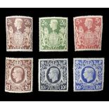 Great Britain King George VI 1939-48 set of six stamps