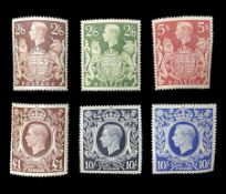 Great Britain King George VI 1939-48 set of six stamps