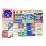 Fourteen football programmes for International matches 1949-66 including England v Ireland Youth Int