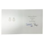 H.M. Queen Elizabeth II and HRH the Duke of Edinburgh - 1987 Christmas card with printed photographi