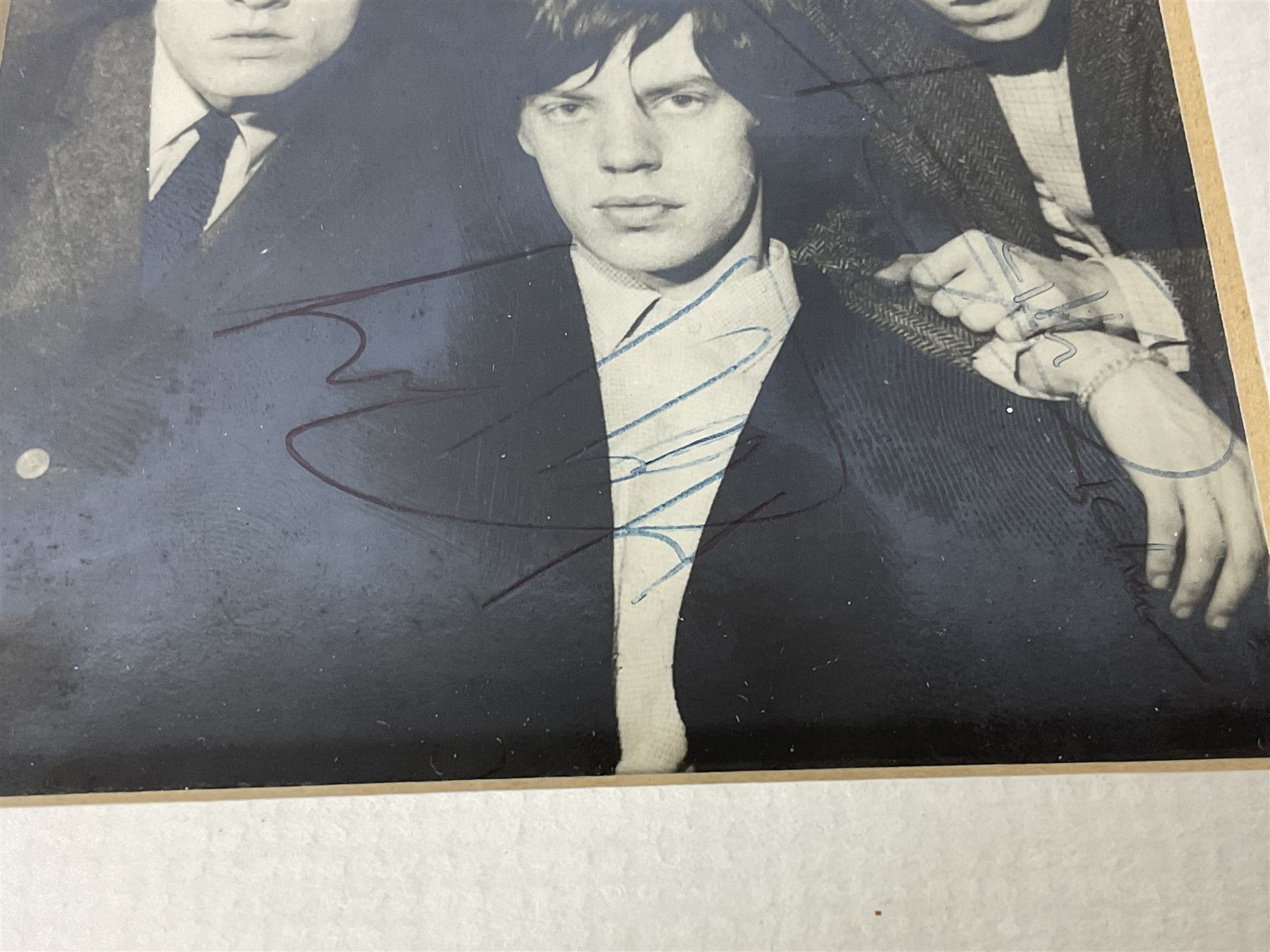 1960s autographed photographic postcard of The Rolling Stones showing Mick Jagger - Image 3 of 8