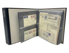 Postal history including air mail