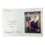 The Prince and Princess of Wales (Charles and Diana) - signed Christmas card