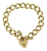 9ct gold curb link bracelet
