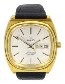 Omega Seamaster gentleman's gold-plated quartz wristwatch