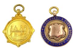 Gold medical fob medallion