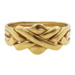 18ct gold puzzle ring
